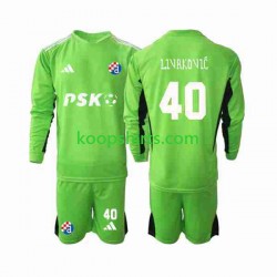 Dinamo Zagreb Doelman Thuis Tenue Kinder Voetbalshirts Livakovic 40 2023-2024 Lange Mouwen