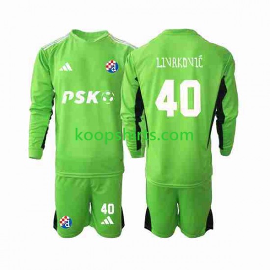 Dinamo Zagreb Doelman Thuis Tenue Kinder Voetbalshirts Livakovic 40 2023-2024 Lange Mouwen Dinamo Zagreb Doelman Thuis Tenue Kinder Voetbalshirts Livakovic 40 2023-2024 Lange Mouwen