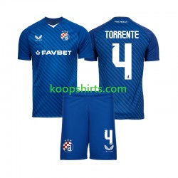 Dinamo Zagreb Thuis Tenue Kinder Voetbalshirts Torrente 4 2024-2025 Korte Mouwen