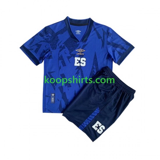 EL Salvador Thuis Tenue Kinder Voetbalshirts 2023 Korte Mouwen EL Salvador Thuis Tenue Kinder Voetbalshirts 2023 Korte Mouwen