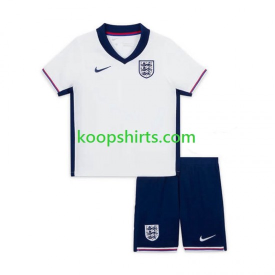 EK 2024 Engeland Thuis Tenue Kinder Voetbalshirts Korte Mouwen EK 2024 Engeland Thuis Tenue Kinder Voetbalshirts Korte Mouwen