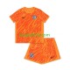 EK 2024 Engeland Doelman Thuis Oranje Tenue Kinder Voetbalshirts Korte Mouwen EK 2024 Engeland Doelman Thuis Oranje Tenue Kinder Voetbalshirts Korte Mouwen