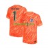 EK 2024 Engeland Doelman Thuis Oranje Tenue Heren Voetbalshirts Pickford 1 Korte Mouwen