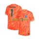 EK 2024 Engeland Doelman Thuis Oranje Tenue Heren Voetbalshirts Pickford 1 Korte Mouwen EK 2024 Engeland Doelman Thuis Oranje Tenue Heren Voetbalshirts Pickford 1 Korte Mouwen
