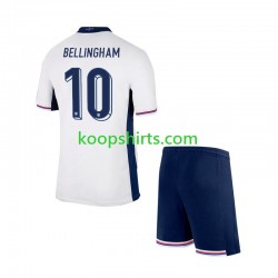 EK 2024 Engeland Thuis Tenue Kinder Voetbalshirts Jude Bellingham 10 Korte Mouwen