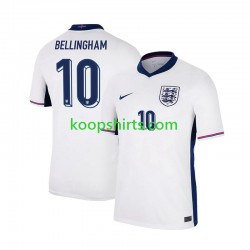 EK 2024 Engeland Thuis Wit Tenue Heren Voetbalshirts Jude Bellingham 10 Korte Mouwen