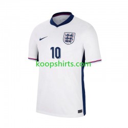 EK 2024 Engeland Thuis Wit Tenue Heren Voetbalshirts Jude Bellingham 10 Korte Mouwen