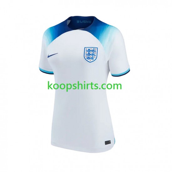 WK 2022 Engeland Thuis Tenue Dames Voetbalshirts Korte Mouwen WK 2022 Engeland Thuis Tenue Dames Voetbalshirts Korte Mouwen