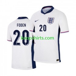 EK 2024 Engeland Thuis Tenue Heren Voetbalshirts Phil Foden 20 Korte Mouwen