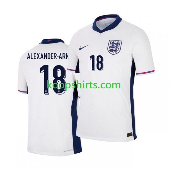 EK 2024 Engeland Thuis Tenue Heren Voetbalshirts Trent Alexander-Arnold 18 Korte Mouwen EK 2024 Engeland Thuis Tenue Heren Voetbalshirts Trent Alexander-Arnold 18 Korte Mouwen