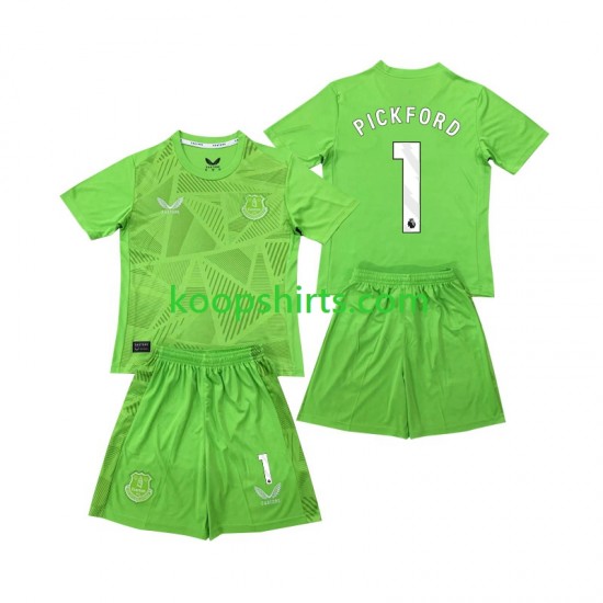 Everton Doelman Thuis Tenue Kinder Voetbalshirts Pickford 1 2024-2025 Korte Mouwen Everton Doelman Thuis Tenue Kinder Voetbalshirts Pickford 1 2024-2025 Korte Mouwen