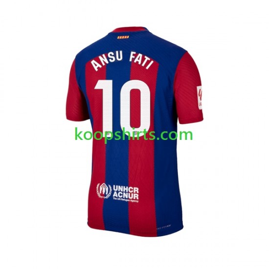 FC Barcelona Thuis Tenue Heren Voetbalshirts Ansu Fati 10 2023-2024 Korte Mouwen FC Barcelona Thuis Tenue Heren Voetbalshirts Ansu Fati 10 2023-2024 Korte Mouwen