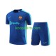 FC Barcelona Blauw Voetbal training shirt en shorts 2023-2024 FC Barcelona Blauw Voetbal training shirt en shorts 2023-2024