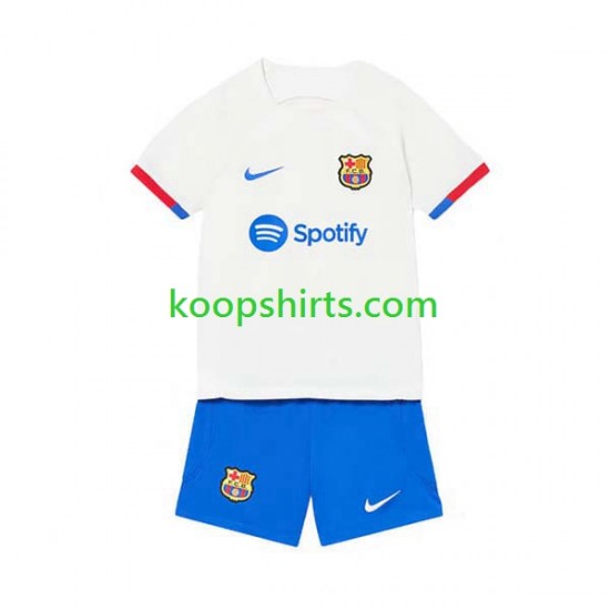 FC Barcelona Uit Tenue Kinder Voetbalshirts 2023-2024 Korte Mouwen FC Barcelona Uit Tenue Kinder Voetbalshirts 2023-2024 Korte Mouwen