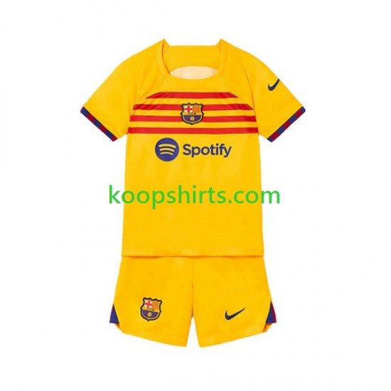 FC Barcelona Vierde Tenue Kinder Voetbalshirts 2022-2023 Korte Mouwen FC Barcelona Vierde Tenue Kinder Voetbalshirts 2022-2023 Korte Mouwen
