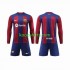FC Barcelona Thuis Tenue Kinder Voetbalshirts 2023-2024 Lange Mouwen