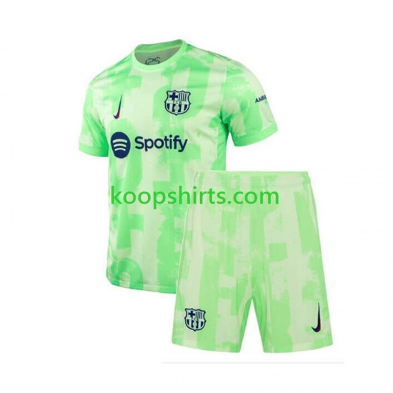 FC Barcelona Derde Tenue Kinder Voetbalshirts 2024-2025 Korte Mouwen FC Barcelona Derde Tenue Kinder Voetbalshirts 2024-2025 Korte Mouwen