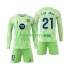 FC Barcelona Derde Tenue Kinder Voetbalshirts F DE JONG 21 2024-2025 Lange Mouwen