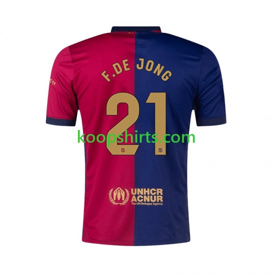 FC Barcelona Thuis Tenue Heren Voetbalshirts F. DE JONG 21 2024-2025 Korte Mouwen FC Barcelona Thuis Tenue Heren Voetbalshirts F. DE JONG 21 2024-2025 Korte Mouwen
