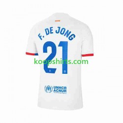 FC Barcelona Uit Tenue Heren Voetbalshirts Frenkie de Jong 21 2023-2024 Korte Mouwen