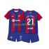 FC Barcelona Thuis Tenue Kinder Voetbalshirts Frenkie de Jong 21 2023-2024 Korte Mouwen