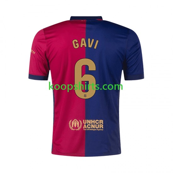 FC Barcelona Thuis Tenue Heren Voetbalshirts GAVI 6 2024-2025 Korte Mouwen FC Barcelona Thuis Tenue Heren Voetbalshirts GAVI 6 2024-2025 Korte Mouwen