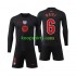 FC Barcelona Uit Tenue Kinder Voetbalshirts Gavi 6 2024-2025 Lange Mouwen