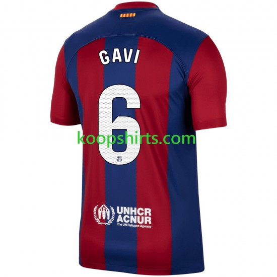 FC Barcelona Thuis Tenue Heren Voetbalshirts Gavi 6 2023-2024 Korte Mouwen FC Barcelona Thuis Tenue Heren Voetbalshirts Gavi 6 2023-2024 Korte Mouwen