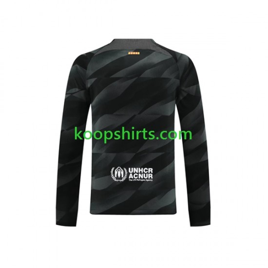 FC Barcelona Doelman Uit Tenue Heren Voetbalshirts 2023-2024 Lange Mouwen