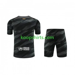 FC Barcelona Doelman Uit Tenue Kinder Voetbalshirts 2023-2024 Korte Mouwen