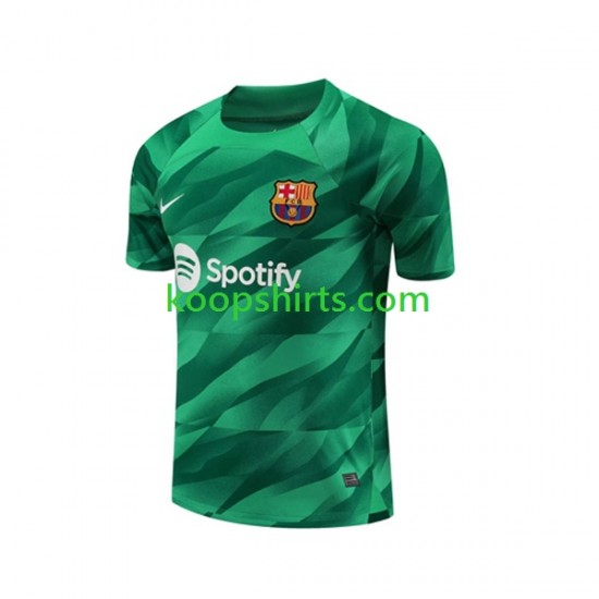 FC Barcelona Doelman Thuis Tenue Heren Voetbalshirts 2023-2024 Korte Mouwen FC Barcelona Doelman Thuis Tenue Heren Voetbalshirts 2023-2024 Korte Mouwen