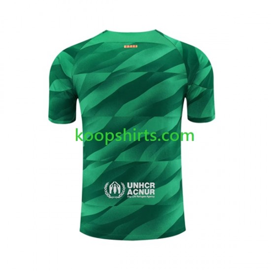 FC Barcelona Doelman Thuis Tenue Heren Voetbalshirts 2023-2024 Korte Mouwen