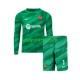 FC Barcelona Doelman Thuis Tenue Kinder Voetbalshirts Ter Stegen 1 2023-2024 Lange Mouwen