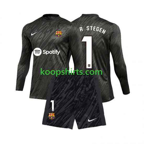 FC Barcelona Doelman Derde Tenue Kinder Voetbalshirts Ter Stegen 1 2024-2025 Lange Mouwen FC Barcelona Doelman Derde Tenue Kinder Voetbalshirts Ter Stegen 1 2024-2025 Lange Mouwen
