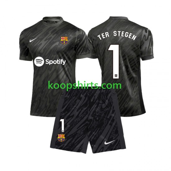 FC Barcelona Doelman Derde Tenue Kinder Voetbalshirts Ter Stegen 1 2024-2025 Korte Mouwen FC Barcelona Doelman Derde Tenue Kinder Voetbalshirts Ter Stegen 1 2024-2025 Korte Mouwen