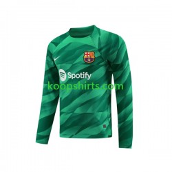FC Barcelona Doelman Thuis Tenue Heren Voetbalshirts Ter Stegen 1 2023-2024 Lange Mouwen