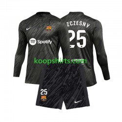FC Barcelona Doelman Uit Tenue Kinder Voetbalshirts Wojciech Szczesny 25 2024-2025 Lange Mouwen