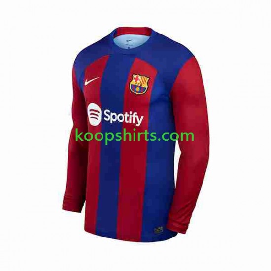 FC Barcelona Thuis Tenue Heren Voetbalshirts 2023-2024 Lange Mouwen FC Barcelona Thuis Tenue Heren Voetbalshirts 2023-2024 Lange Mouwen