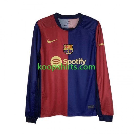 FC Barcelona Thuis Tenue Heren Voetbalshirts 2024-2025 Lange Mouwen FC Barcelona Thuis Tenue Heren Voetbalshirts 2024-2025 Lange Mouwen