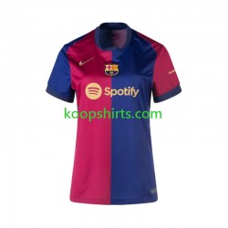 FC Barcelona Thuis Tenue Dames Voetbalshirts 2024-2025 Korte Mouwen