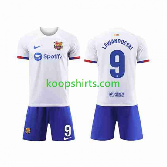 FC Barcelona Uit Tenue Kinder Voetbalshirts LEWANDOWSKI 9 2023-2024 Korte Mouwen FC Barcelona Uit Tenue Kinder Voetbalshirts LEWANDOWSKI 9 2023-2024 Korte Mouwen
