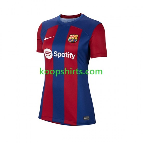 FC Barcelona Thuis Tenue Dames Voetbalshirts 2023-2024 Korte Mouwen FC Barcelona Thuis Tenue Dames Voetbalshirts 2023-2024 Korte Mouwen