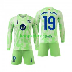 FC Barcelona Derde Tenue Kinder Voetbalshirts Lamine Yamal 19 2024-2025 Lange Mouwen