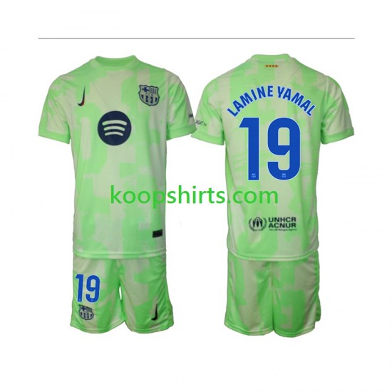 FC Barcelona Derde Tenue Kinder Voetbalshirts Lamine Yamal 19 2024-2025 Korte Mouwen FC Barcelona Derde Tenue Kinder Voetbalshirts Lamine Yamal 19 2024-2025 Korte Mouwen