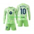FC Barcelona Derde Tenue Kinder Voetbalshirts Lionel Mess 10 2024-2025 Lange Mouwen