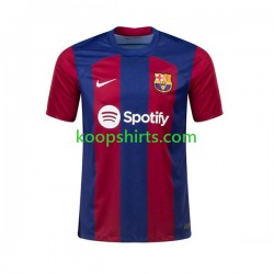 FC Barcelona Thuis Tenue Heren Voetbalshirts Ousmane Dembele 7 2023-2024 Korte Mouwen