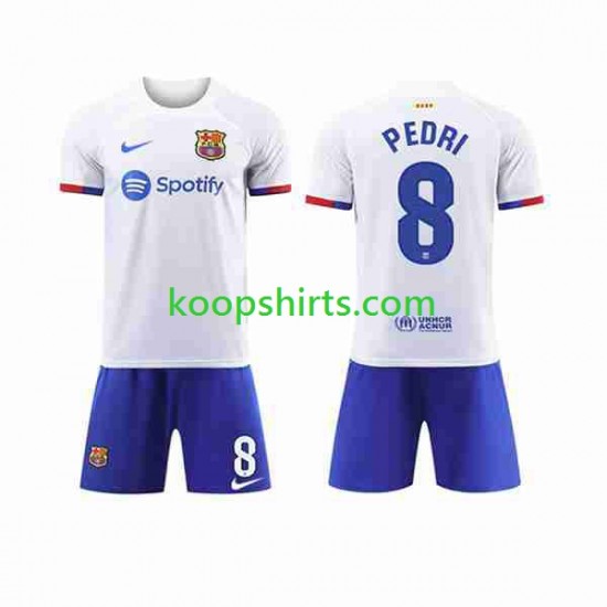 FC Barcelona Uit Tenue Kinder Voetbalshirts Pedri 8 2023-2024 Korte Mouwen FC Barcelona Uit Tenue Kinder Voetbalshirts Pedri 8 2023-2024 Korte Mouwen