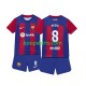 FC Barcelona Thuis Tenue Kinder Voetbalshirts Pedri 8 2023-2024 Korte Mouwen FC Barcelona Thuis Tenue Kinder Voetbalshirts Pedri 8 2023-2024 Korte Mouwen