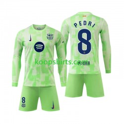 FC Barcelona Derde Tenue Kinder Voetbalshirts Pedri 8 2024-2025 Lange Mouwen