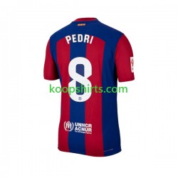 FC Barcelona Thuis Tenue Heren Voetbalshirts Pedri 8 2023-2024 Korte Mouwen